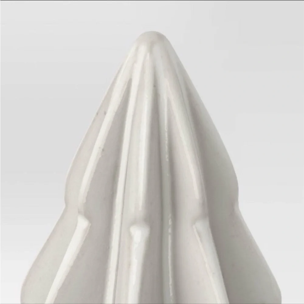 3 Ceramic Decorative Trees in Cream-Threshold